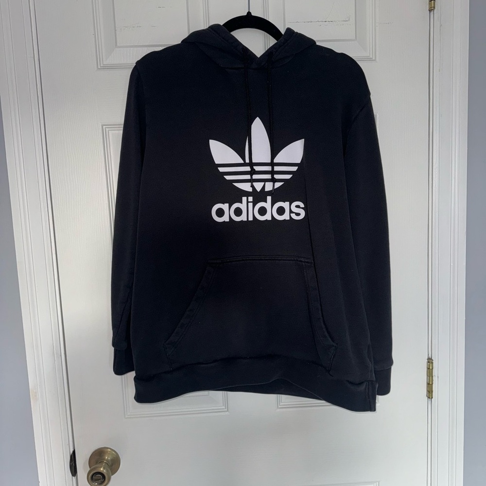 Adidas Black Hoodie with Logo